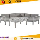 2015 all weather brushed aluminum polywood garden sectional sofa set outdoor furniture                        
                                                                Most Popular