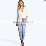 Boyfriend Slim Fit Split Leg Jeans (JXA019) thumbnail-1