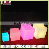 RGB Color Changing LED Cube / LED Cube Chairs / Light Glowing Cube Seat For Outdoor thumbnail-6