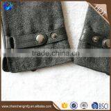 Top Quality Man Sheepskin Leather Palm Wool Gloves Touch Screen thumbnail-2