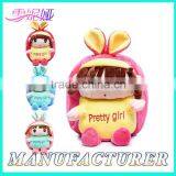 Cute Plush Doll Custom Child Backpacks School Bags Plush Cartoon Bag thumbnail-1