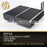 High Performance Mini PC I7 16G RAM 1TB Fanless Desktop Computer thumbnail-1