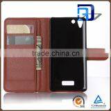 New PU Leather With Card Slots Stand Flip Wallet Case for Wiko Selfy 4G, for Wiko Selfy 4G Case Cover thumbnail-3