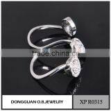 Popular 925 Sterling Silver Ring Wedding Adjustable Ring Plated White Gold thumbnail-3