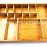 BH012/Durable Bamboo Storage Box For Food, Bamboo Drawer Organizer For Kitchenware thumbnail-3