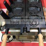 (2 in 1) 3pcs Commercial Use Non-stick 110v 220v Electric Ice Cream Mug Shaped Taiyaki Machine + Batter Dispenser thumbnail-3