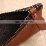 Oem Factory Wholesale Genuine Leather Pencil Box Case thumbnail-3