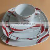 Ceramic Porcelain Type Dinner Sets With Simple Design for Hotel Fine Porcelain Dinnerware Item Square Crockery Dinner Sets thumbnail-4