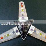 Rose Quartz Flat Stick Chakra Energy Generator: Agate Amethyst Tetrahedron thumbnail-1