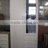 White Modern 3 Doors Wardrobe thumbnail-1