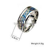 Hot Selling Stainless Steel Silver Latest Wedding Ring Designs Shiny Unisex Jewelry thumbnail-2
