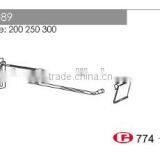 Popular Chrome Metal Slatwall Double Hook With Logo Display Board D89