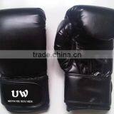 UWIN Cheap Black PU Boxing Gloves