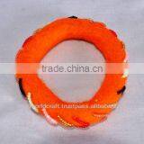 Bracelets Bangles Made of Felt Woold With Beads thumbnail-2