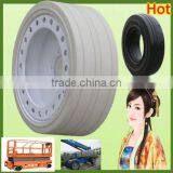 Chinese Top Quality Airport Aerial Scissor Lift 4.00 x 8 Solid Tires thumbnail-2