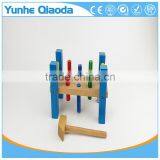 Christmas Thanksgiving Gifts Classic Toddler Game Wooden Hammer Toy Pound-A-Peg Pounding Bench Early Explorer thumbnail-3