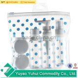 China Hot Sale Mini Pet Travel Set/plastic Travel Cosmetic Bottle Set/6pcs Travel Bottle Set in Pvc Bag thumbnail-1