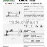 28BL-30 Flat Bed Double Needle Triple Feeding Long Arm Keestar Industrial Sewing Machine thumbnail-2
