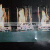 Stainless Steel Bio Ethanol Fireplace With 3 Pcs Clear Borosilicate Glass Tube thumbnail-3