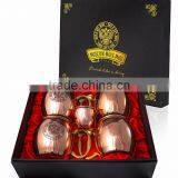 Moscow Mule Mug 100% Copper Set With Shot Glass / Copper Mug With Custom Gift Box / Mow Mule Mugs With Gift Pack thumbnail-3