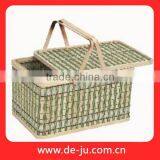 Custom Practical Big Box Bamboo Picnic Basket thumbnail-1