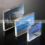 2016 New Style Acrylic Photofunia Double Sided Magnetic Photo Frame With Magnet