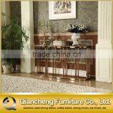 Luxury Marble Top Console Table With Crystal Decoration