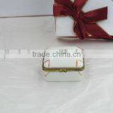 Square Ceramic Jewelry Box/royal Porcelain Jewelry Box