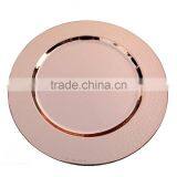 WEDDING ROUND SHAPE COPPER PLATED HAMMERED CHARGER PLATE thumbnail-2