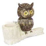 Owl Pencil Vase Carving thumbnail-1