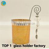 Romantic Coins Glass Candle Holder for Wedding Decoration thumbnail-6
