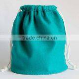 China Suppliers Customized Logo Handmade Foldable Felt Non Woven Drawstring Bag Shoe Bag Women Bag thumbnail-1