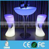 Night Club Furniture Rechargeable Plastic Colorful Led Lighting Round Table thumbnail-1