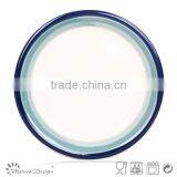 Cheap Colorful Stripe Ceramic Handpaited Dinner Plate and Dish thumbnail-2