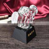 Jingyage Top Quality k9 Crystal Handshake Trophy Company Souvenir Crystal Trophy Business Award Gift Crystal thumbnail-2