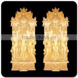 High Quality Hand Carved Three Woman Greek Marble Pillars