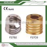 E27/E26/E39/E40 Lamp Holder Screw Shell Electrical Metal Fittings thumbnail-2