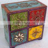 Hand Painted Antique Vintage Wooden Drawer-C thumbnail-1
