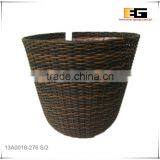 Round PE/Plastic Rattan With Liner Deco Basket thumbnail-2