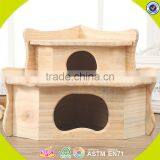 2017 New Design Wooden Double Floor Pet House Lovely Wooden Double Floor Pet House W06F030 thumbnail-5