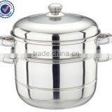 24cm Durablen 2 Layers Stainless Steel Food Steamer Pot for Sale