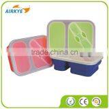 The Large Size Silicone Pack Away Lunch Box Folds Flat thumbnail-1