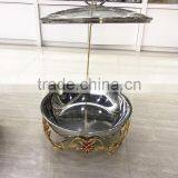 New Design Red Flower 8Liter Stainless Steel Cheap Chafing Dish for Butter thumbnail-4