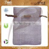 Jute Drawstring Pouches With Natural Colour Jute Made Design Embossed thumbnail-2