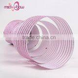 Personalized 2 Inch 50mm Pink Color Jute Burlap Glitter Ribbon thumbnail-3