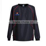 Black Round Neck Training Jacket , CHEAP Tracksuit Top , OEM Runing Jacket thumbnail-1