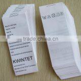China Cheap Wash Care Labels for Clothing Garment Printing Labels thumbnail-2