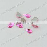 Light Rose Colored Glass Flat Back Crystal Stones for Garment Accessories thumbnail-1