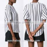 2016 High Quality Fancy Stripe Shirt Elegant Design OEM Service thumbnail-6
