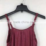 Women Hot Sell Stocklots Branded Garment Wash Sexy Lace Tank Top thumbnail-5